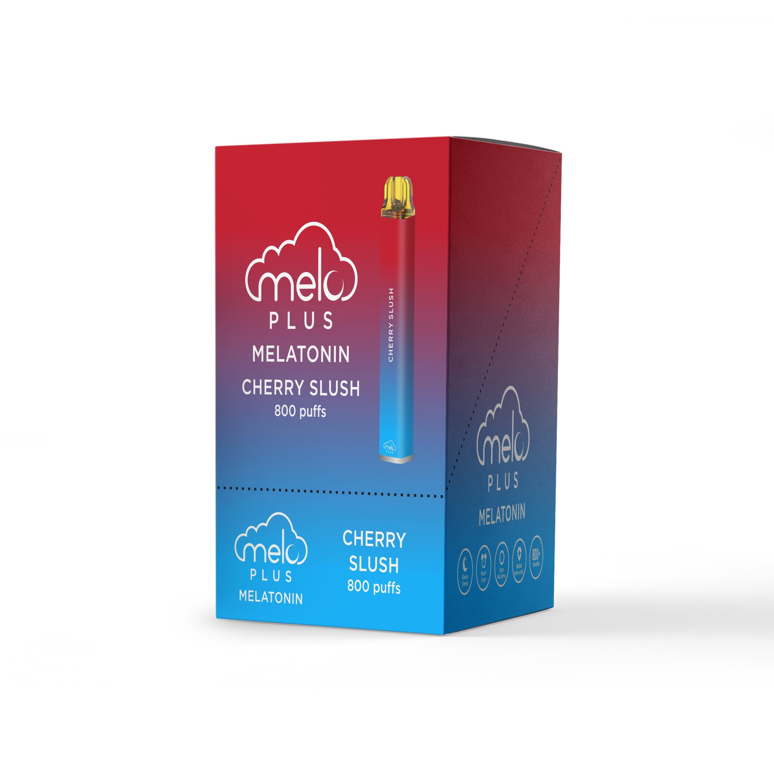 Melo_Plus_-_Display_Box_-_Cherry_Slush.jpg MELO Plus - Cherry Slush (10 Pack) - Image 1